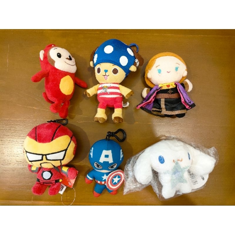 Ganci / Gantungan Kunci Boneka Cocomong / Chopper One Piece / Anna Disney Frozen / Cinnamorol Sanrio