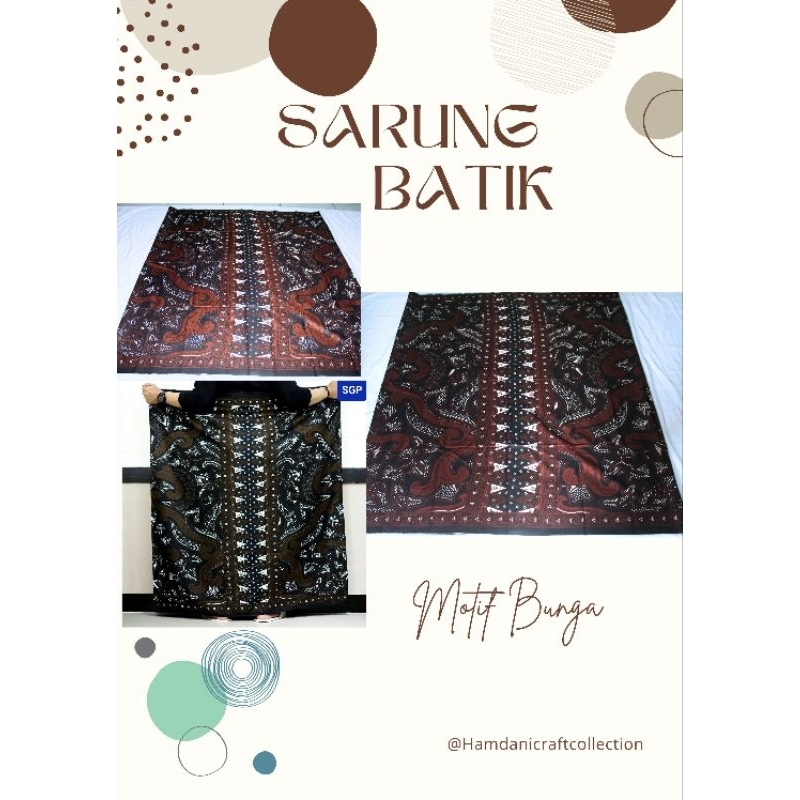 SARUNG BATIK  /BATIK CORAK BUNGA ASLI PEKALONGAN ORIGINAL HANDMADE