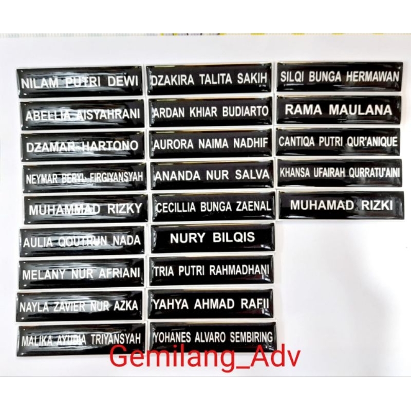 

nama dada akrilik lapis fiber glass#name tag akrilik