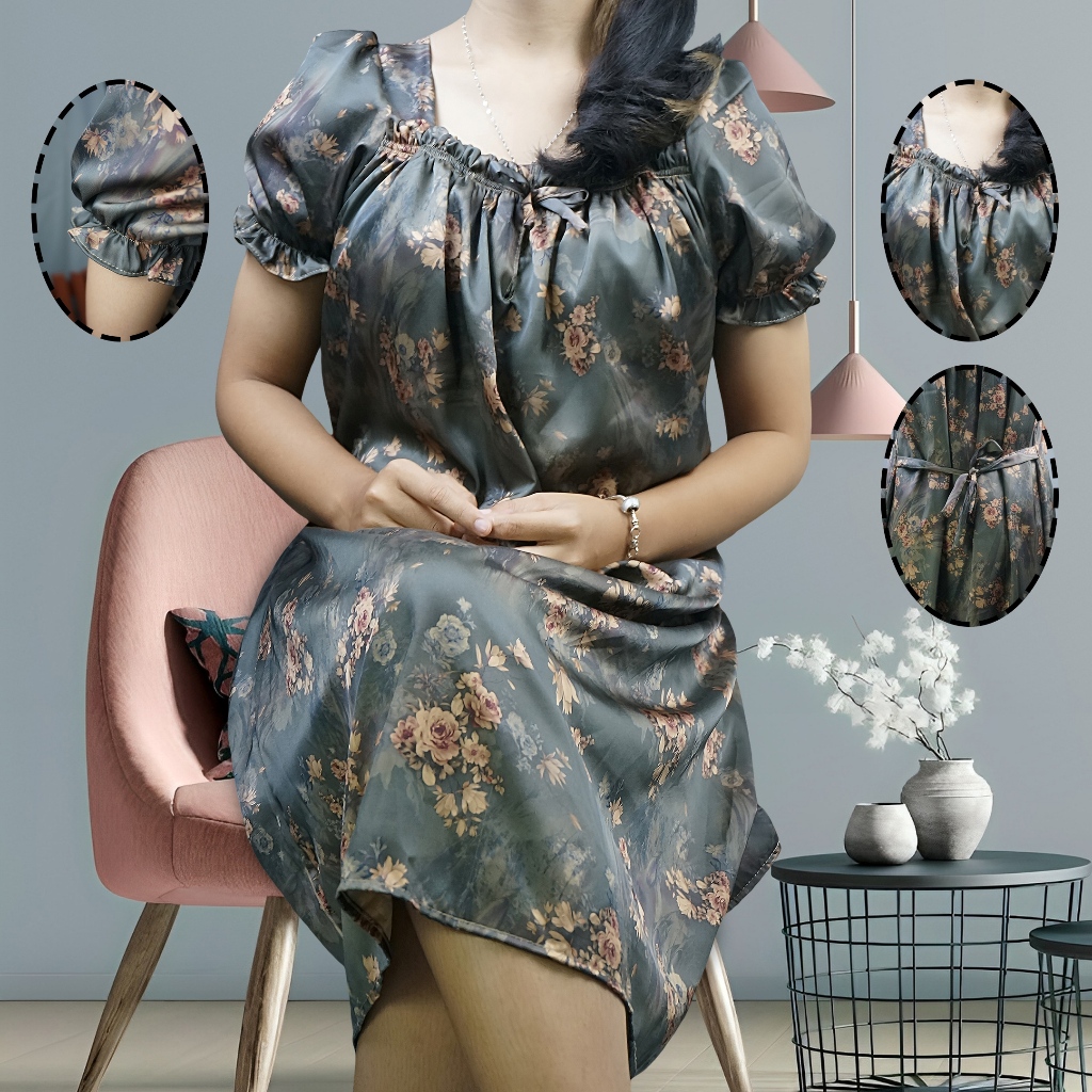 Baju Daster Wanita Bencao Daster Dress Sutra Premium Daster Wanita Sexy