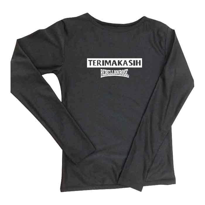 Kaos Rebellion Rose - Terima Kasih Tshirt Bahan 100% Cotton Casual Unisex T-SHIRT [BISA COD] | Lenga