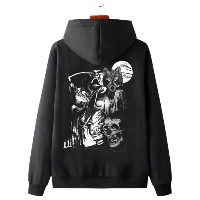 Sweater Hoodie Avhath Band Metal Bahan Cotton Fleece [Hoodie Jumper & Ritsleting]