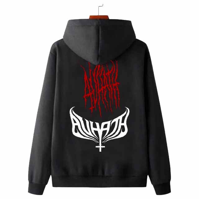 Sweater Hoodie Avhath Band Bahan Cotton Fleece [Hoodie Jumper & Ritsleting]