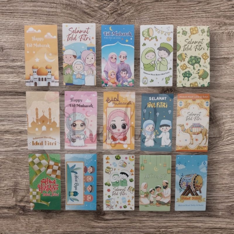 

50 pcs Ampao lebaran panjang / angpao idul fitri / amplop idul fitri