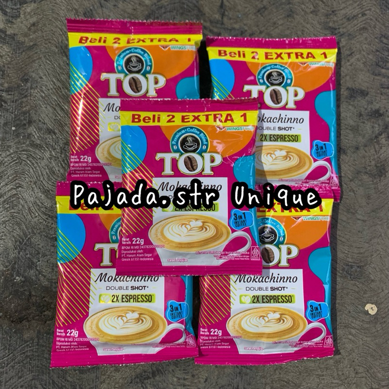 

TOP KOPI MOKACHINNO Double Shot 2x Espresso | 22 gr Isi 10 Gratis 5