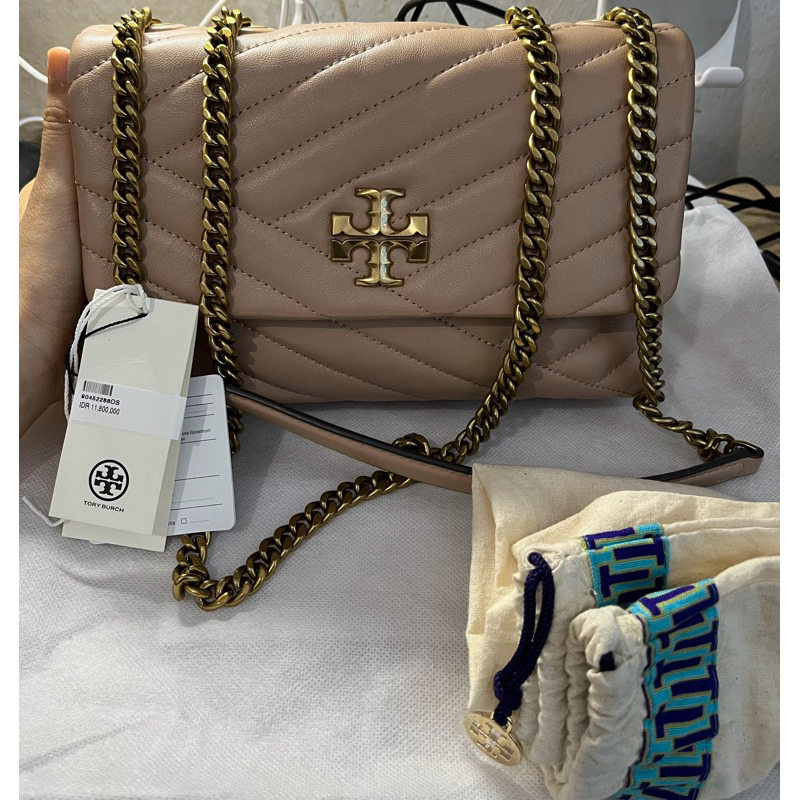 preloved TB kira chevron small comvertible gen 2 devon sand