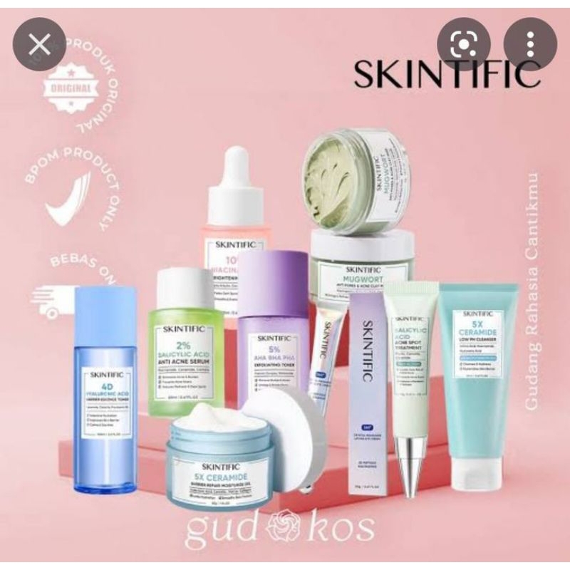 SKINTIFIC skincare paket lengkap