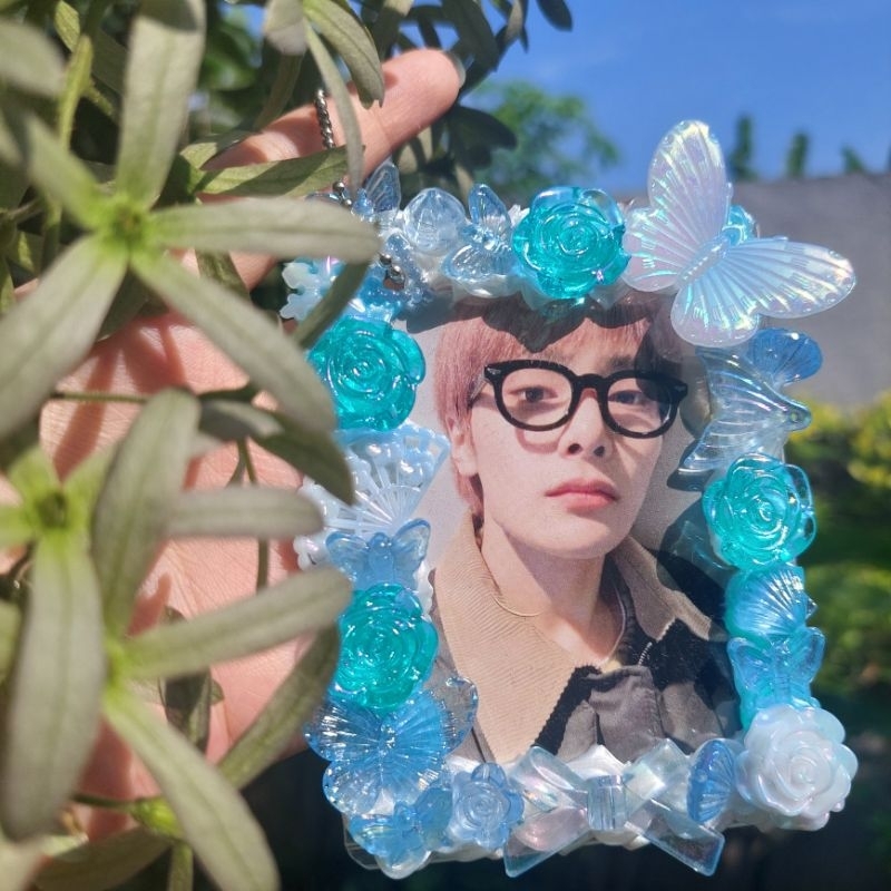 (SALE)Toploader Deco | Photocard Holder | Deco Cream Toploader | Kpop Anime |