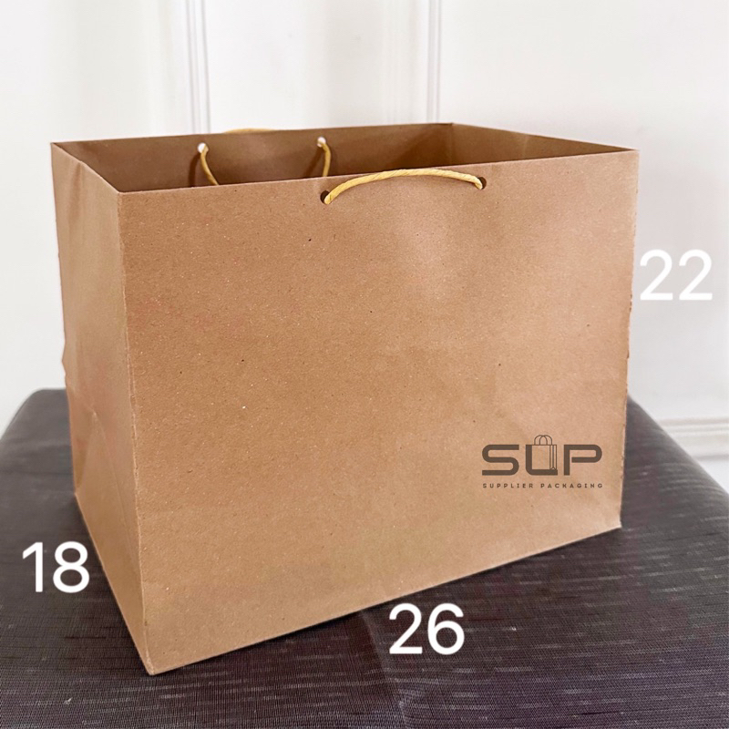 

PAPER BAG BOX BENTO 26x22 KOTAK NASI BENTO TEBAL PREMIUM