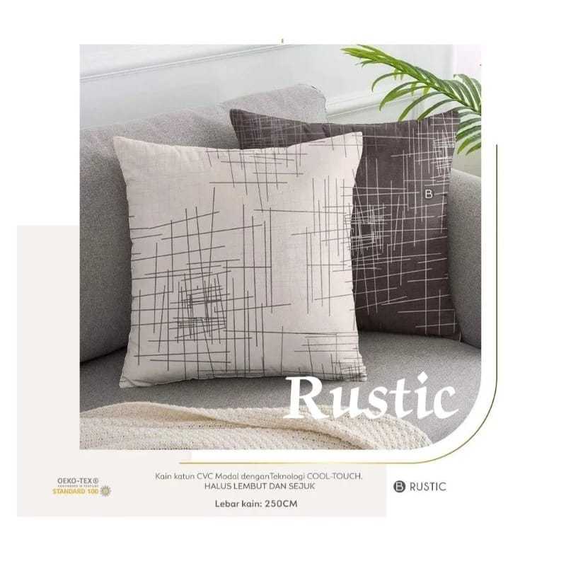 Sarung Bantal Sofa Aesthetic Rustic 30x30 40x40 45x45 50x50 60x60 Homey Textile