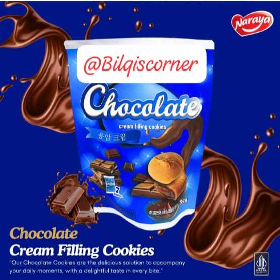 

Naraya Chocolate Cream Filling Cookies 84 Gram