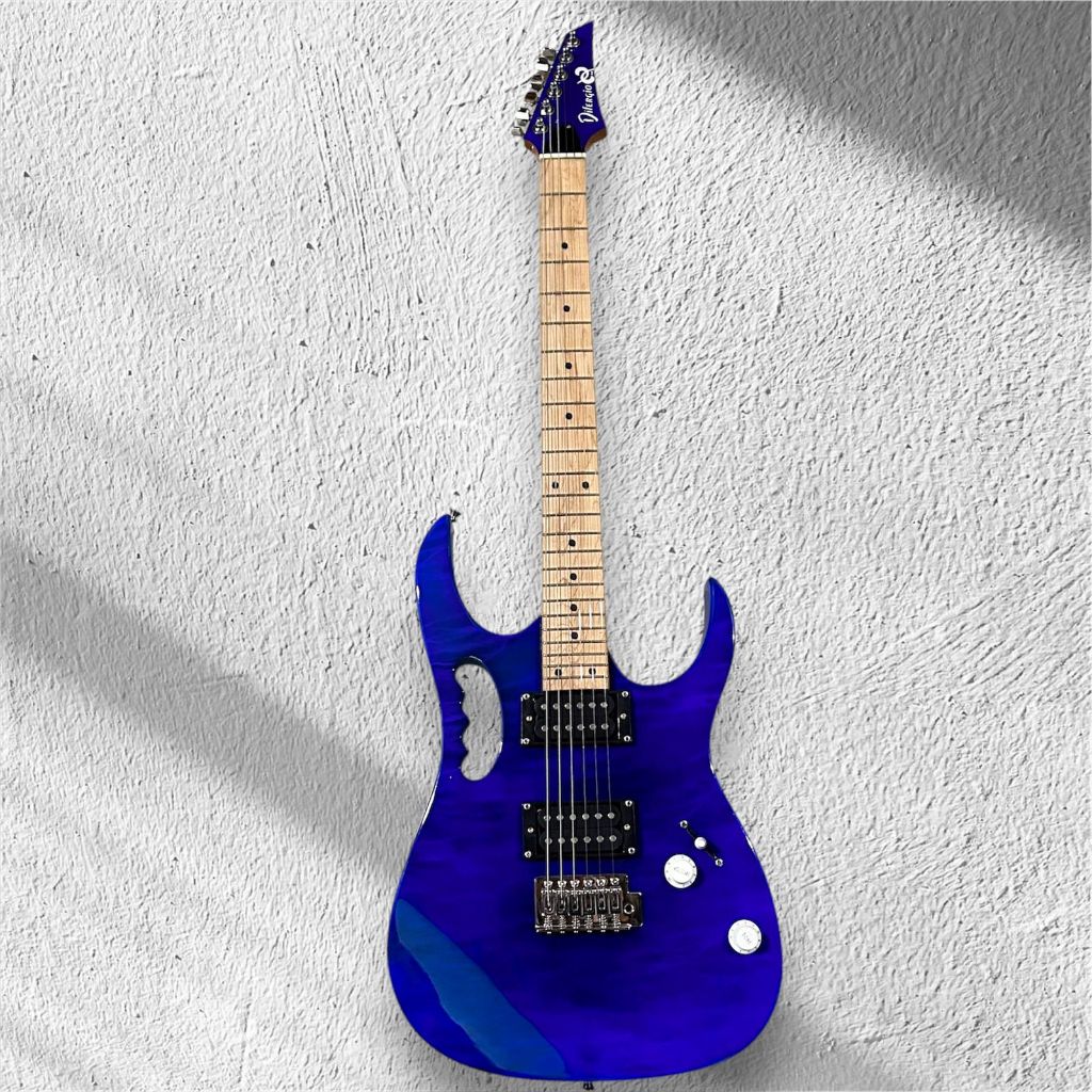 Gitar Elektrik Difergio Original Model Ibanez Jem HH Navy Blue