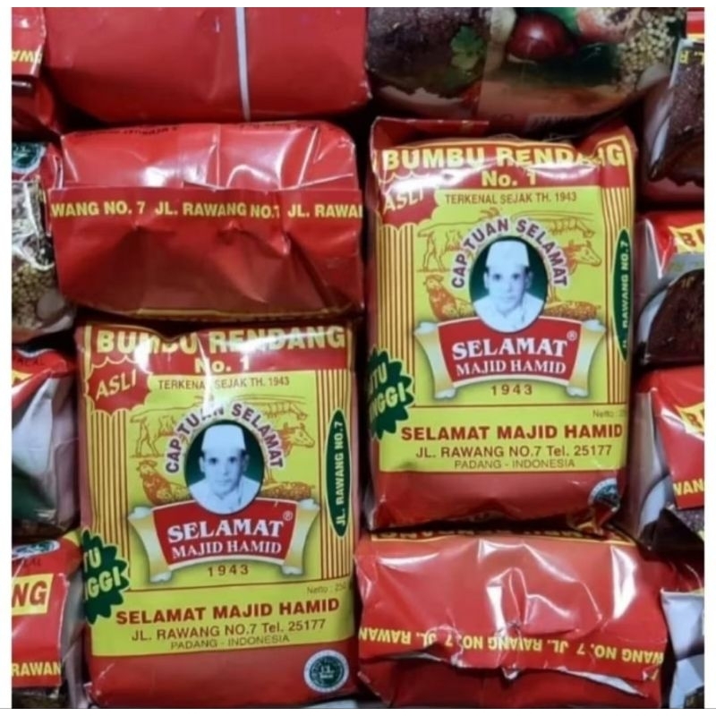 

Pemasak Rendang padang Asli racikan khusus Tuan Selamat Madjid Hamid @250gram