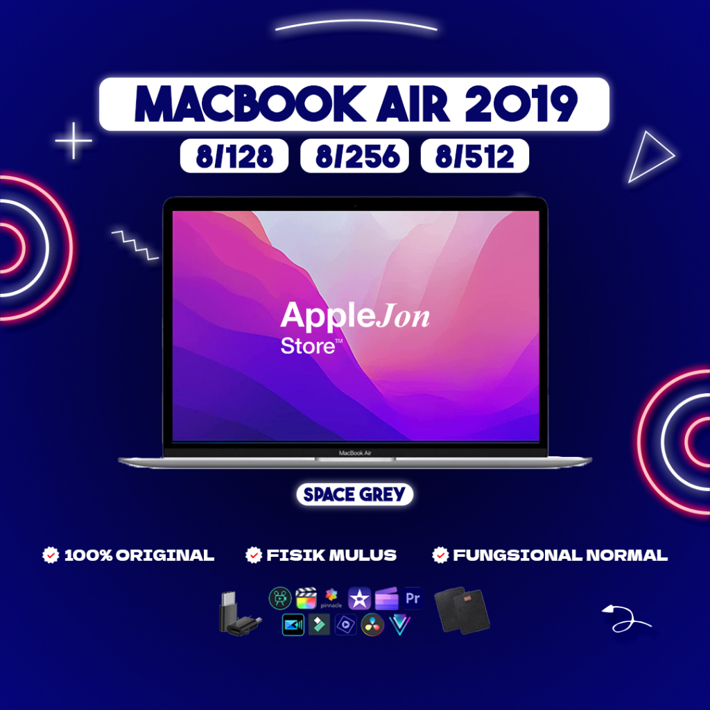 MACBOOK AIR 2019 SECOND 13” RAM 8 INTERNAL 128/256/512 GB