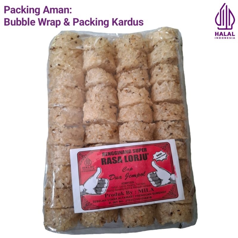 

Rengginang Mentah Lorjuk Khas Madura Gurih Nampol Ketan Asli Isi 40 Pcs Free Bubble Wrap