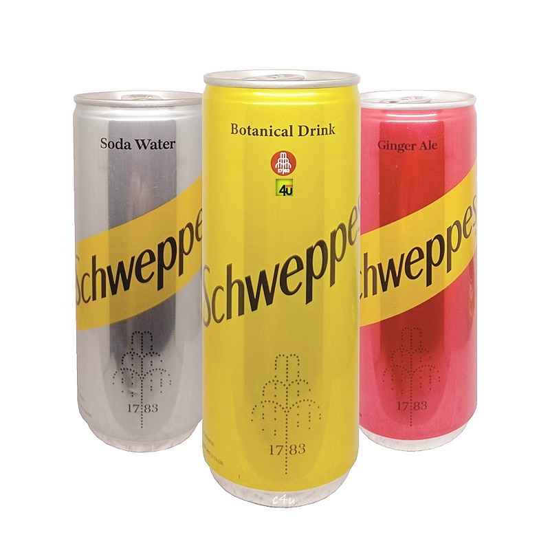 

SCHWEPPES - Minuman Ringan Soda - 250 ml KALENG