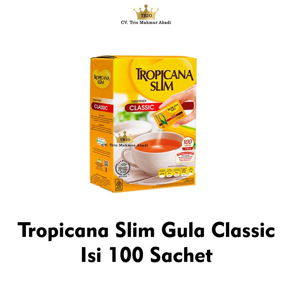 

Tropicana Slim Gula Classic Isi 100 Sachet