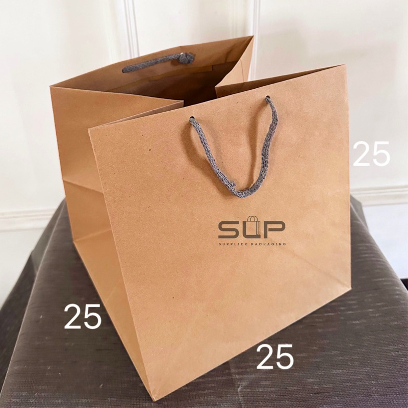 

PAPER BAG KARDUS 25x25 KOTAK NASI 25 TEBAL PREMIUM
