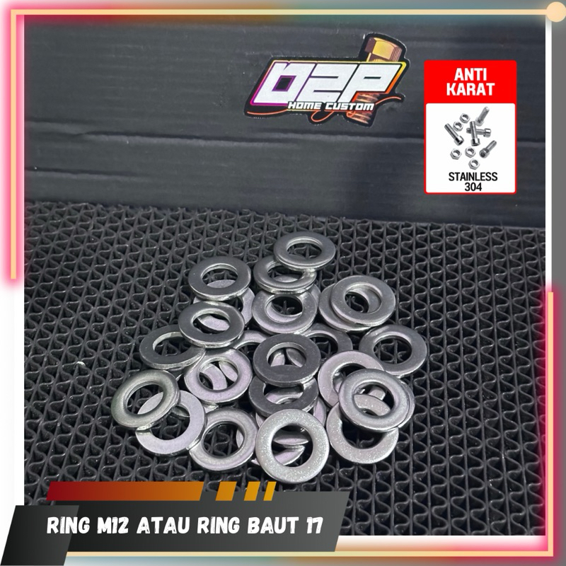 Ring m12 ring baut 17 stainless