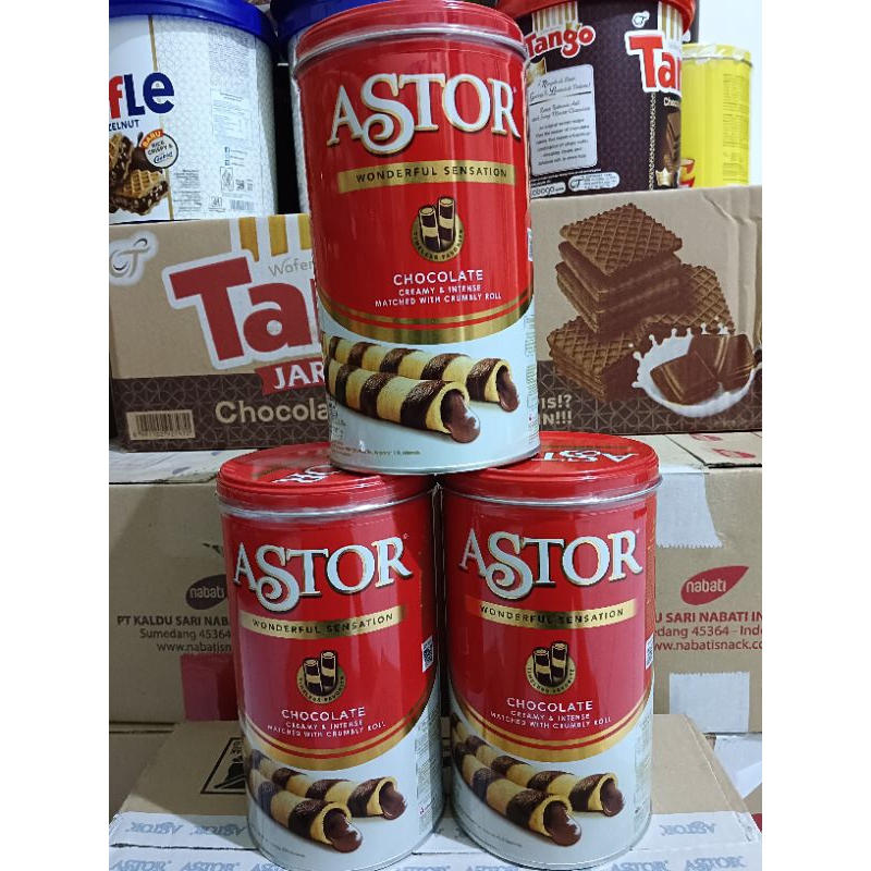 

Twinsnack - Astor Wafer Roll Coklat Kaleng- Snack