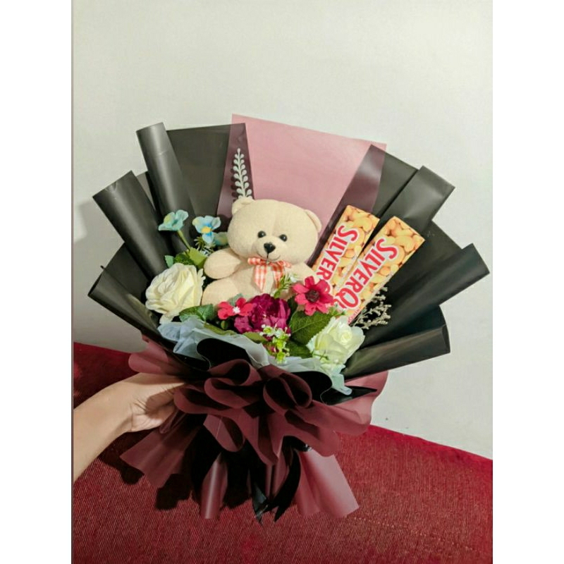 

buket coklat boneka