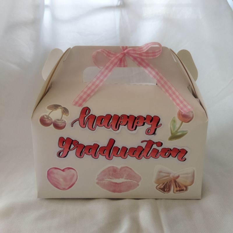

[BOX ONLY, LARGE] gable box / gift box / hampers / hadiah ulang tahun, graduation, anniversarry