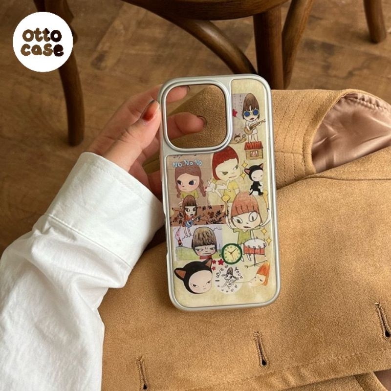 case iphone 16 promax 17 15 14 13 promax pro with yoshitomo nara design