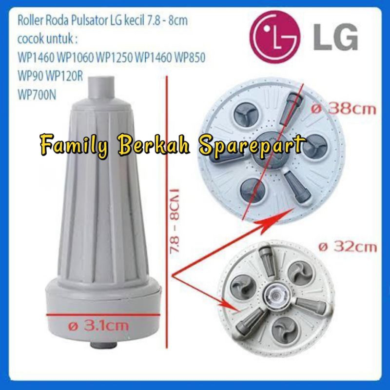 Roller pulsator mesin cuci LG