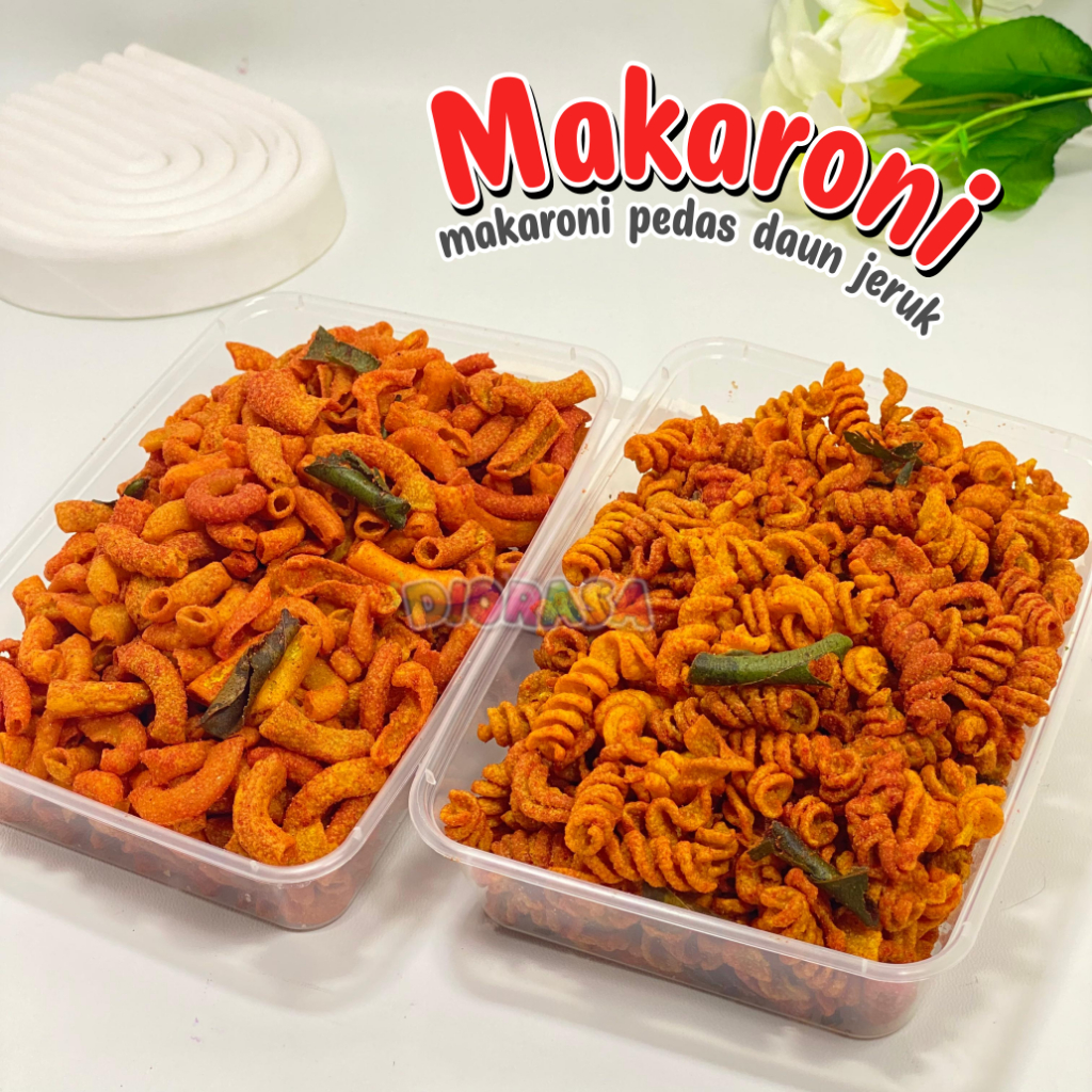 

Makaroni Pipa Ulir Cikruh Pedas Daun Jeruk Kemasan Box 500ml Full