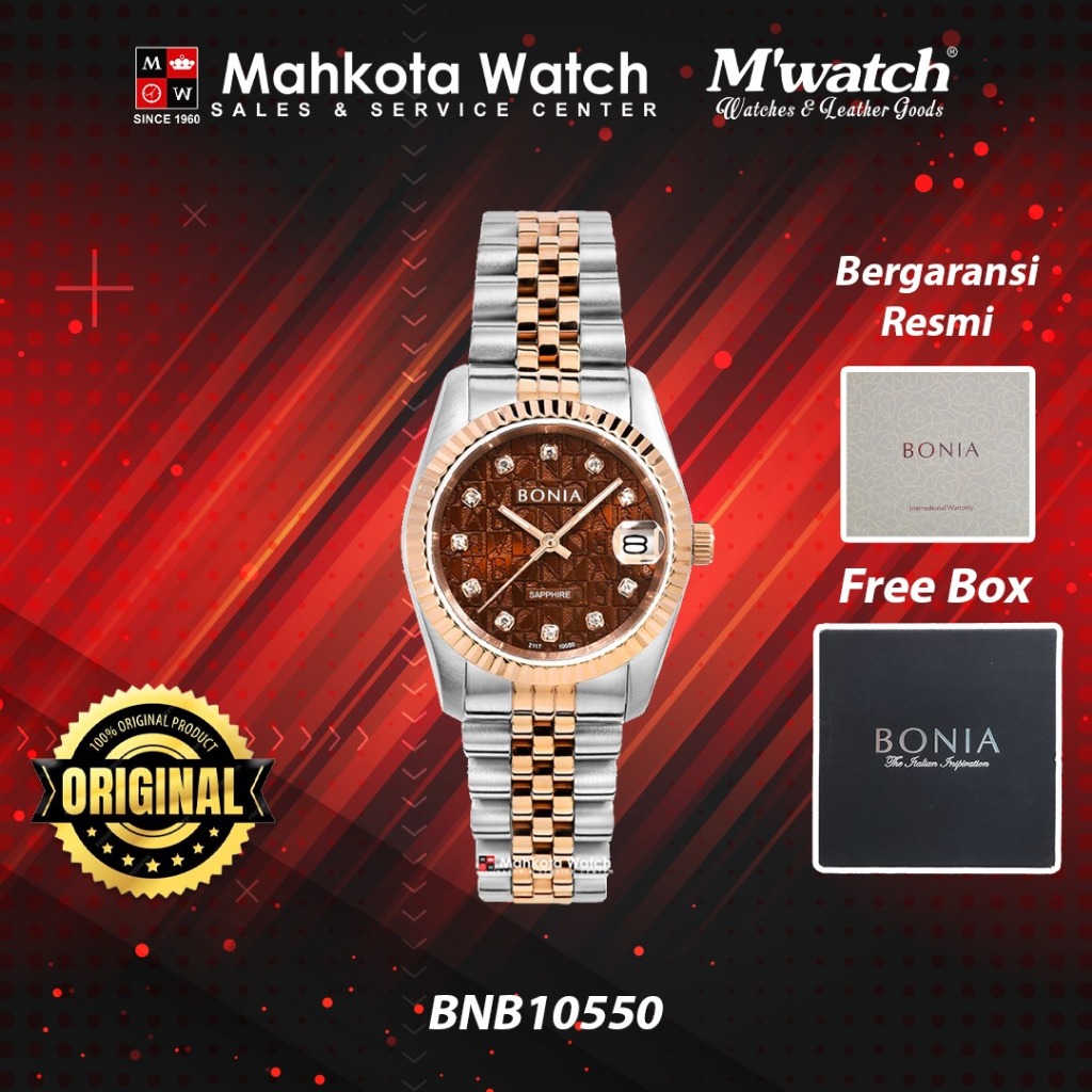 BONIA WANITA B10550-3646S BNB10550-3646S JAM TANGAN ORIGINAL