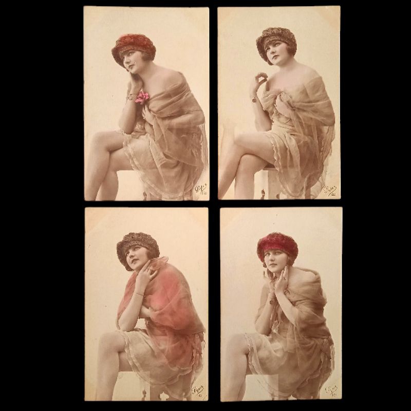 

Antik Kartu Pos Eropa Set Kode Super 831 Era 1930an Original Tua Kuno