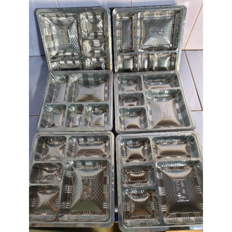 ECER mika kotak mika dus nasi 20x20 mika sekat 5