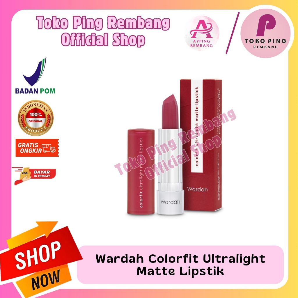 Wardah Colorfit Ultralight Matte Lipstik | Lipstik