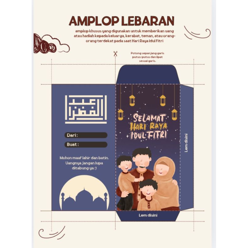

AMPLOP LEBARAN BISA CUSTOM / SESUAI TEMPLATE
