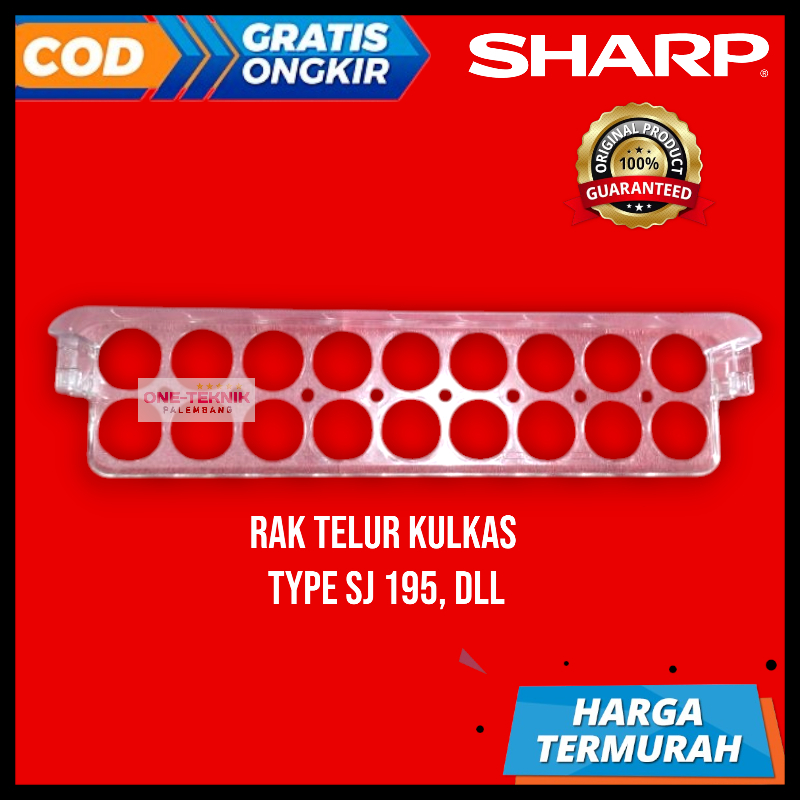 RAK TELUR SHARP ORIGINAL Type SJ 195 /RAK TELUR KULKAS SHARP ORIGINAL
