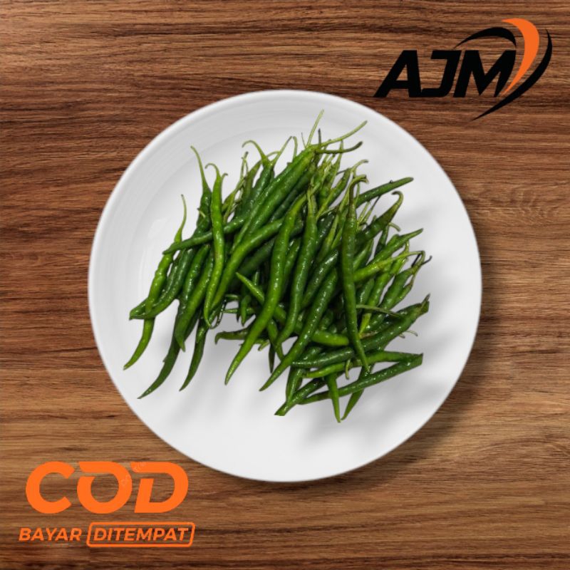 

Cabe keriting hijau/ cabai keriting hijau segar 250g 500g 1kg.