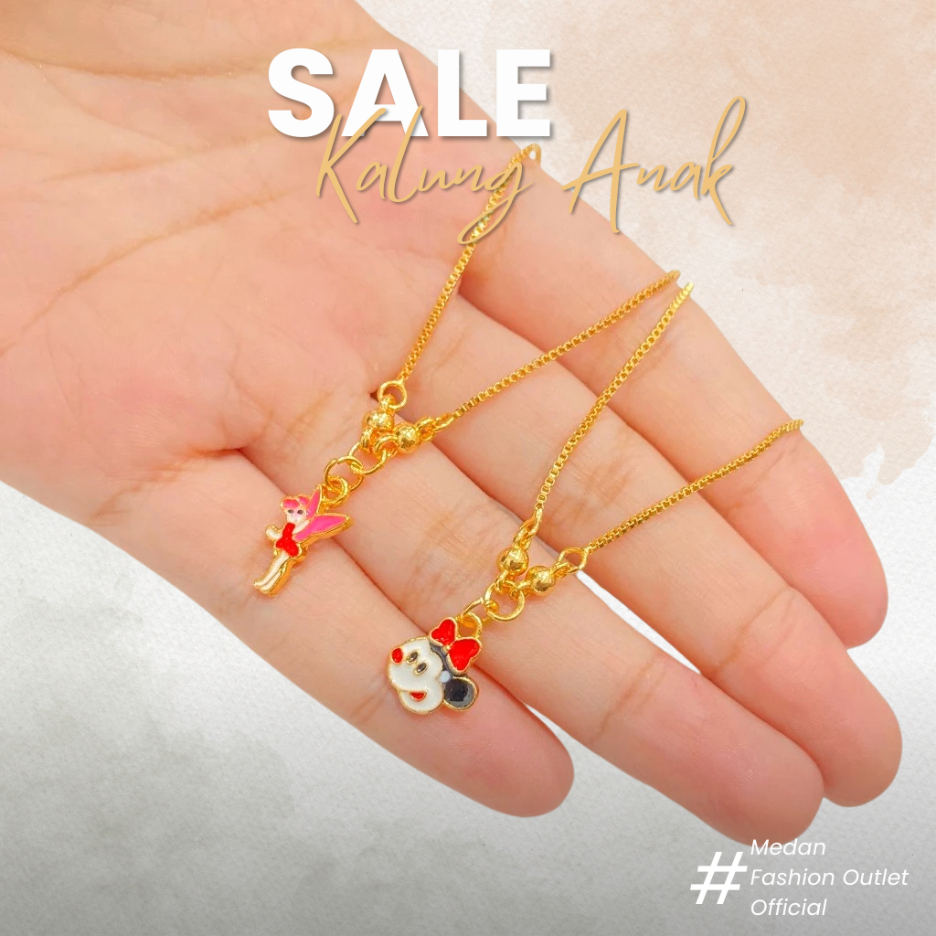 Kalung Anak Perempuan Laki Laki Liontin Mainan Aksesoris Xuping Lapis Emas Perhiasaan Fashion AKA001