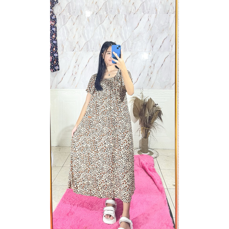 VANNIA BOUTIQUE | NABILA DRESS | RAYON MOTIF PREMIUM | DASTER