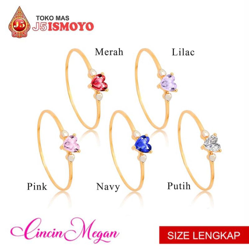 Cincin Emas 10 Karat Megan J5 Ismoyo