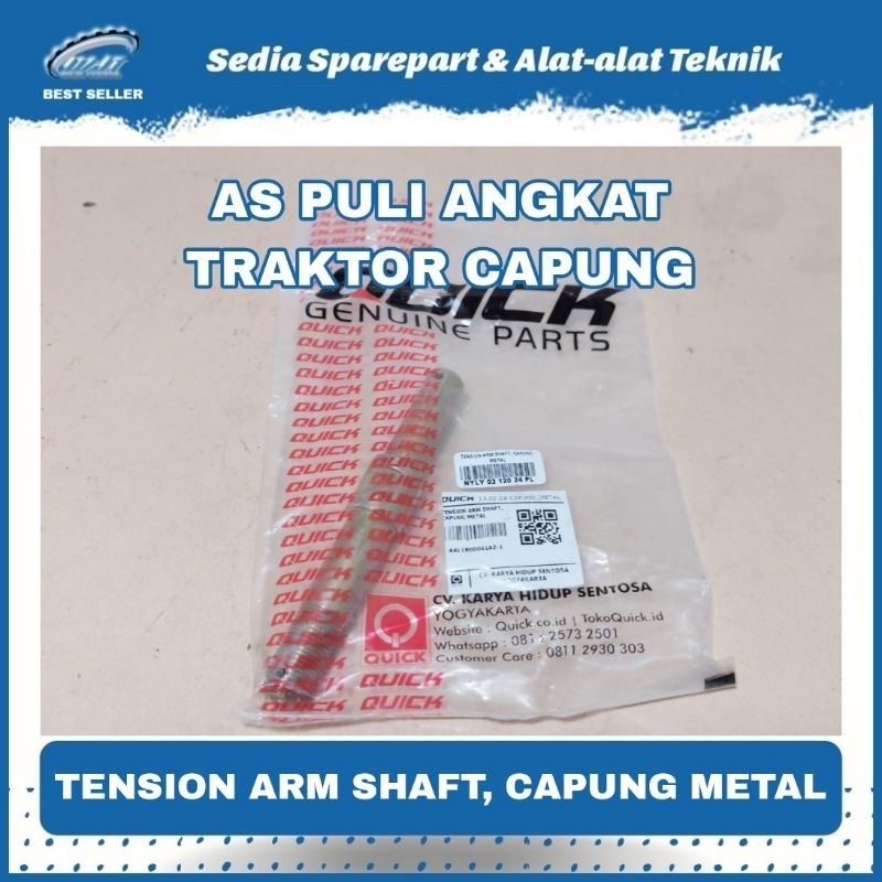 AS PULI ANGKAT TRAKTOR QUICK CAPUNG METAL TENSION ARM SHAFT, CAPUNG METAL CAPUNG RAWA