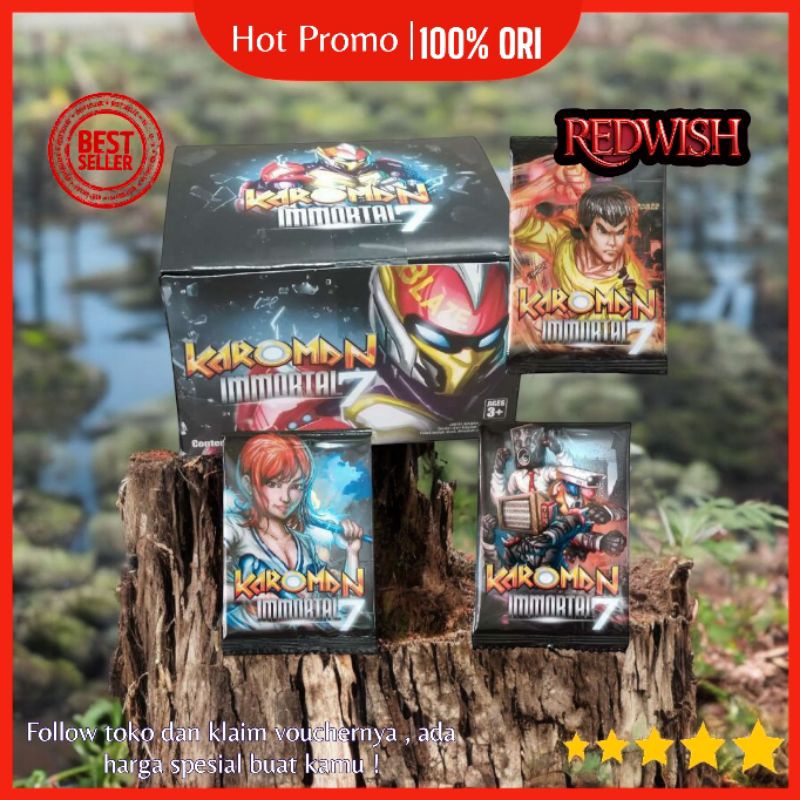 mainan kartu puzzle 3d edukatif KAROMAN 7 IMMORTAL victory terbaru viral 5 pcs limited