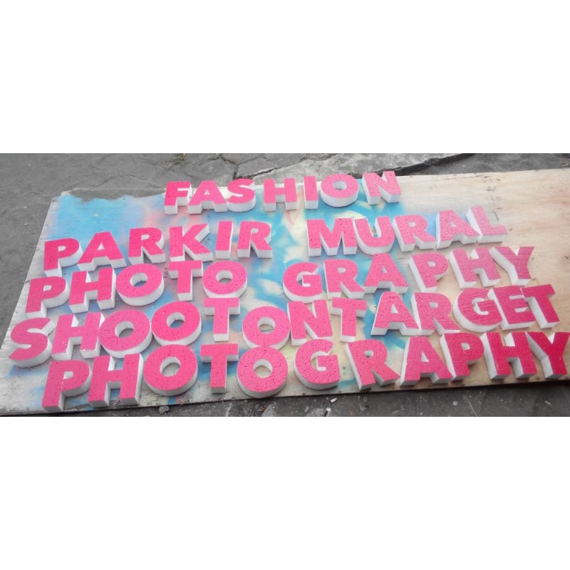 HURUF DARI GABUS 7cm Impact// Huruf dan Angka satuan