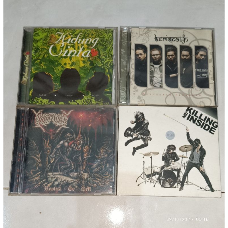 cd Indonesia KATON BAGASKARA-KIDUNG Cinta (3) / KERISPATIH-Kenyataan Perasaan / KILLER OF GODS-Repli