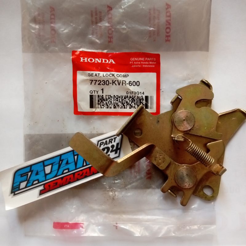 77230-KVR-600 ENGSEL LAWAN KUNCI JOK BELAKANG REVO 100 LANCIP