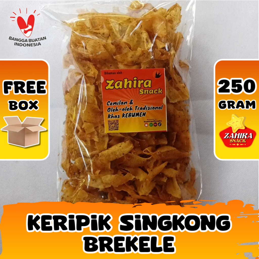 

Keripik Singkong Balado Pedas Daun Jeruk Cemilan Kripik Singkong Kriwil Brekele Khas Kebumen 250Gram