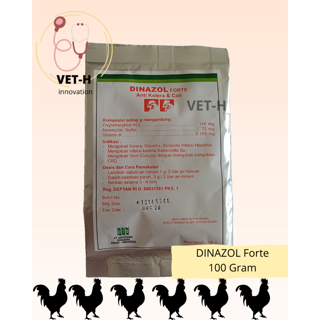 Dinazol Forte 100 gram UTD – Anti kolera dan coli