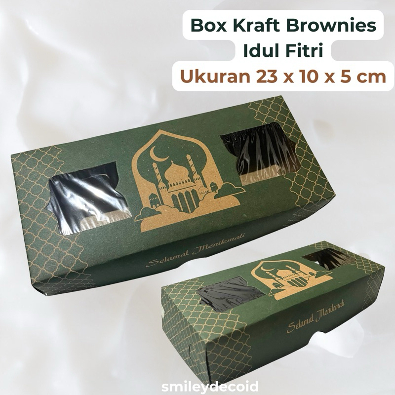 

[10 PCS] Dus Box Kraft Idul Fitri 23x10x5 MEDIUM Kue Laminasi Hampers Lebaran