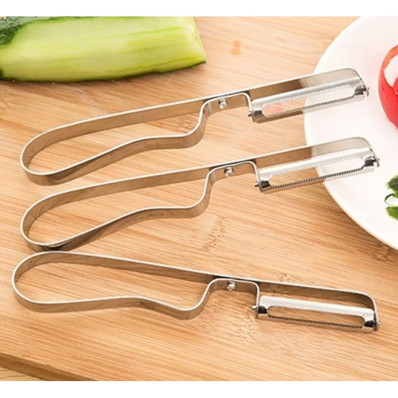 Pisau Pengupas Buah Dan Sayuran Bahan Stainless Steel/Pisau Bergerigi Pengupas Buah Buahan /Peeler B