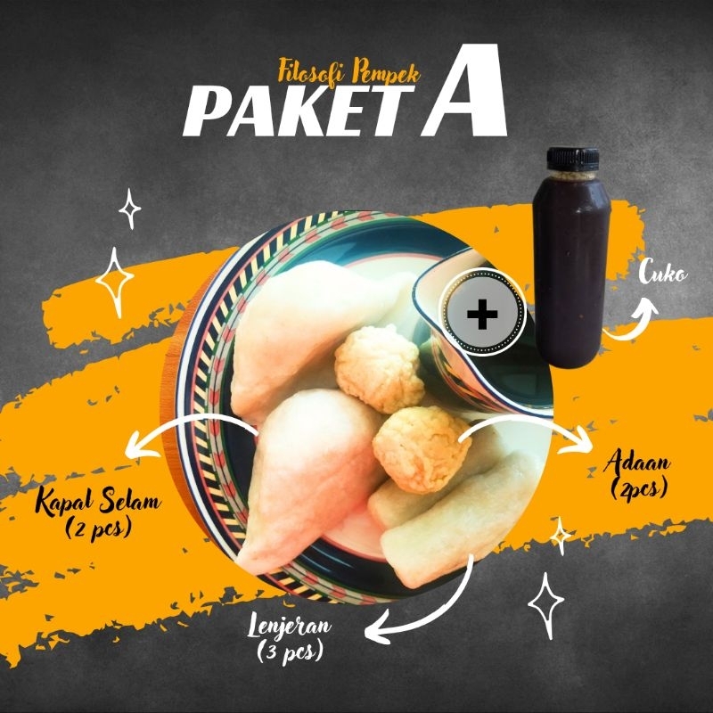 

Paket A Pempek Palembang Asli Ikan Tenggiri Frozen Isi 7pcs