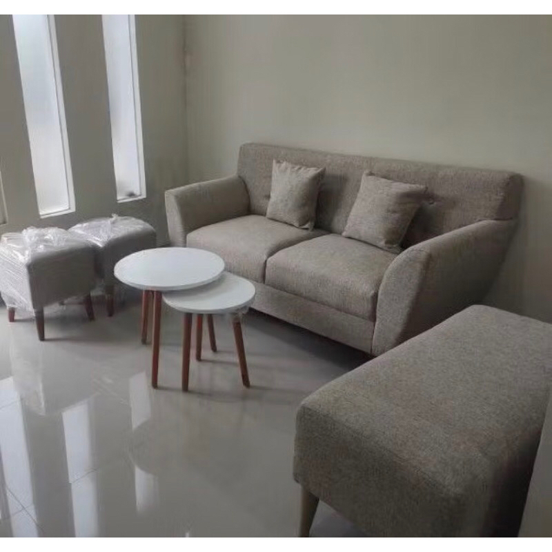 sofa set dudukan 2 stool dan bench pekanbaru